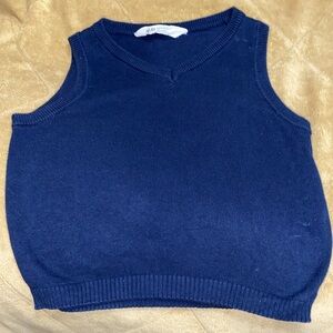 4/$10 item🤑 H&M 2-3 yr old navy sweater vest 100% cotton